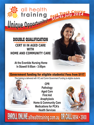 Flyer Design by byDesign Graphic Design for All Health Training | Design: #3851592