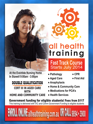 Flyer Design by byDesign Graphic Design for All Health Training | Design: #3863945