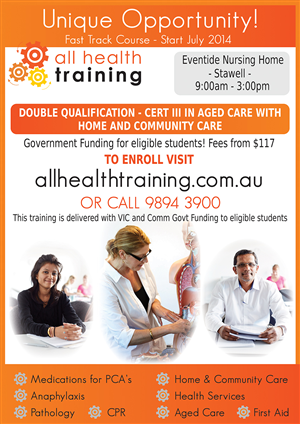 Flyer Design by byDesign Graphic Design for All Health Training | Design: #3886978