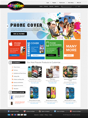 Web Design by OM for Maverick Web Video | Design: #4273660