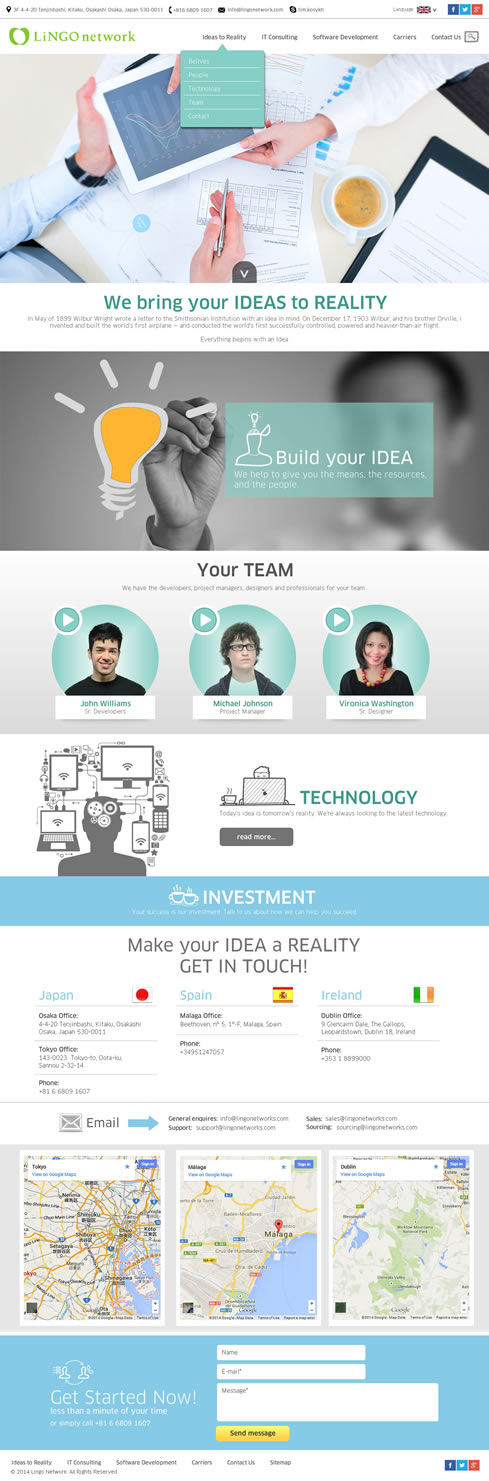 Wordpress Design by DesignCreativity4you for Lingo Network | Design #3854011