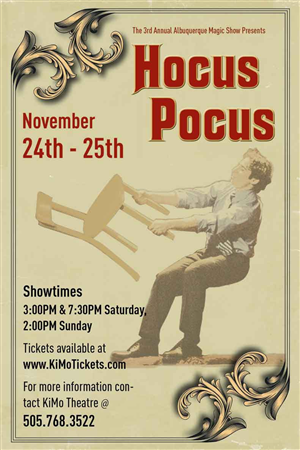 Poster design for the HOCUS POCUS magic show. | Poster Design by Graffical Sam