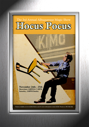 Poster design for the HOCUS POCUS magic show. | Diseño de Póster por Svetlin Angelov