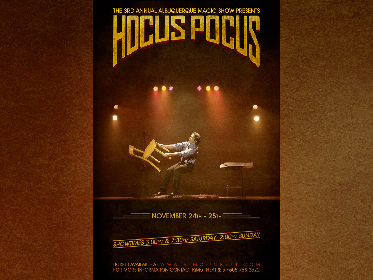 Poster Design by Kivistö Design for Show Monkey Productions | Design #1103283