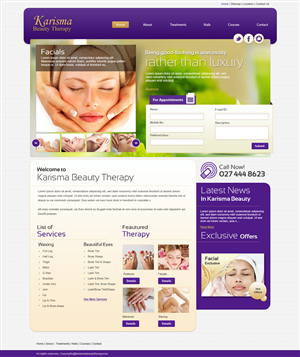Web Design by designcruze for this project | Design: #1046490