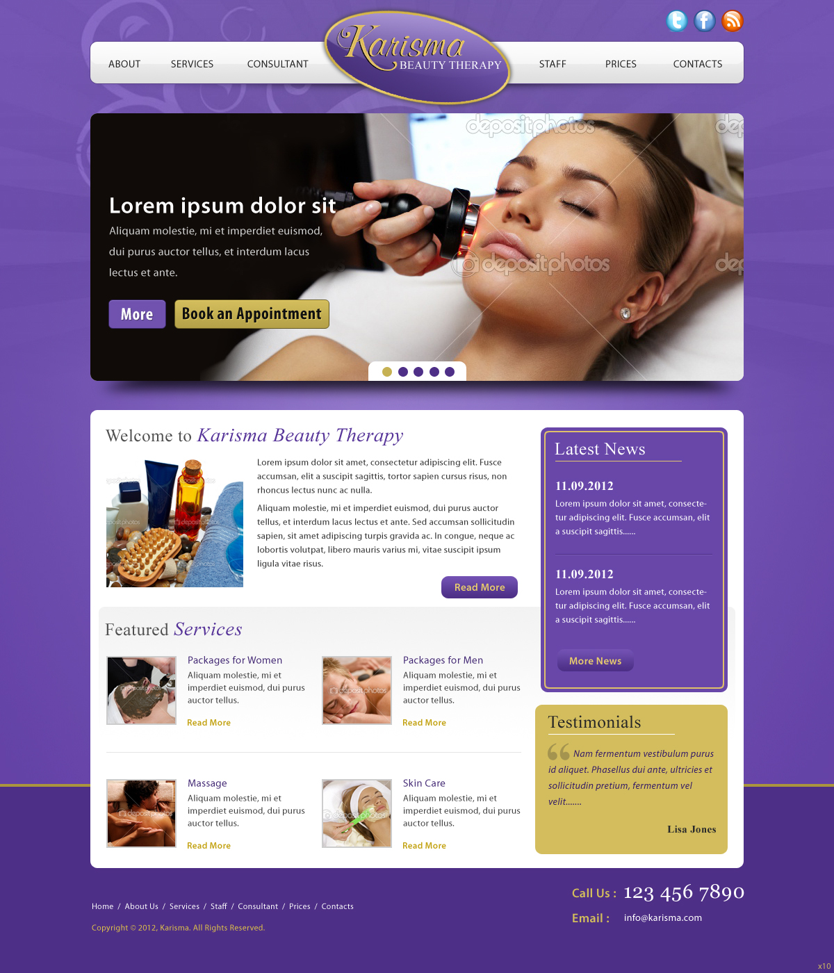 Web Design by pb for this project | Design #1040359