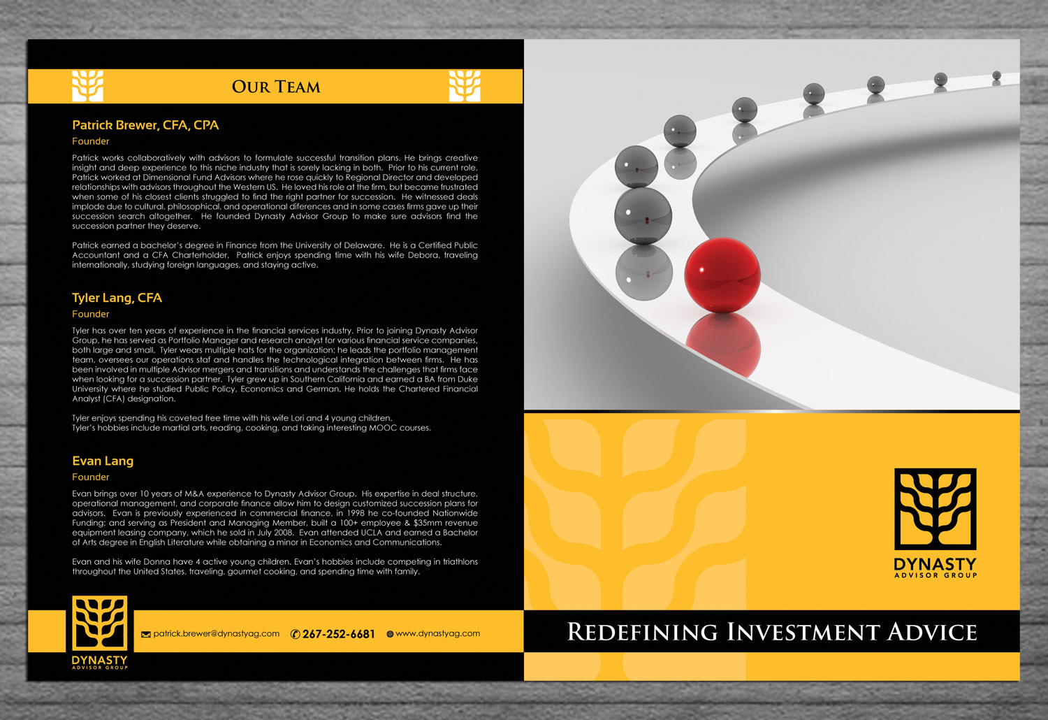 Brochure Design by Sbss for this project | Design #3850285