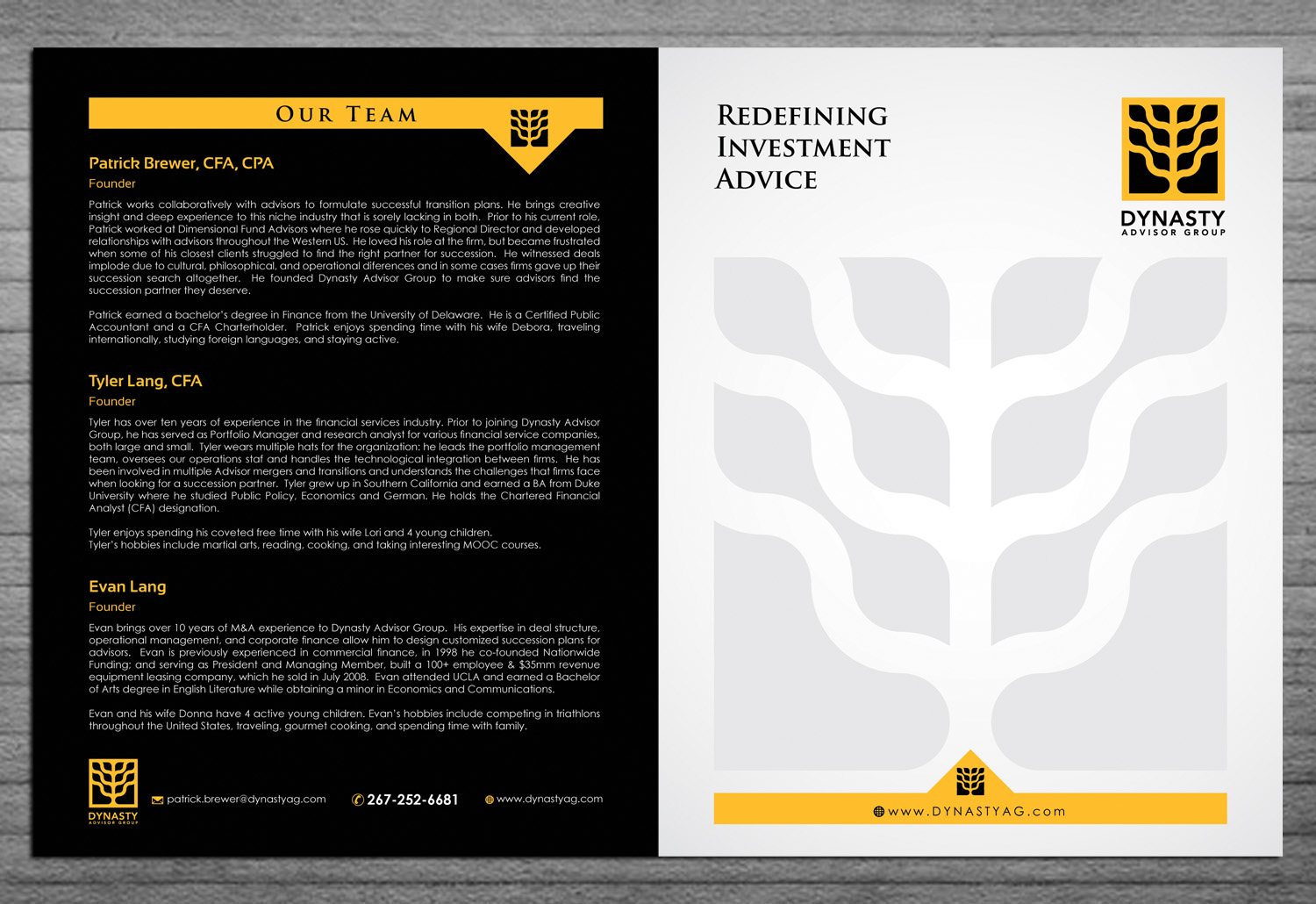 Brochure Design by Sbss for this project | Design #3860830