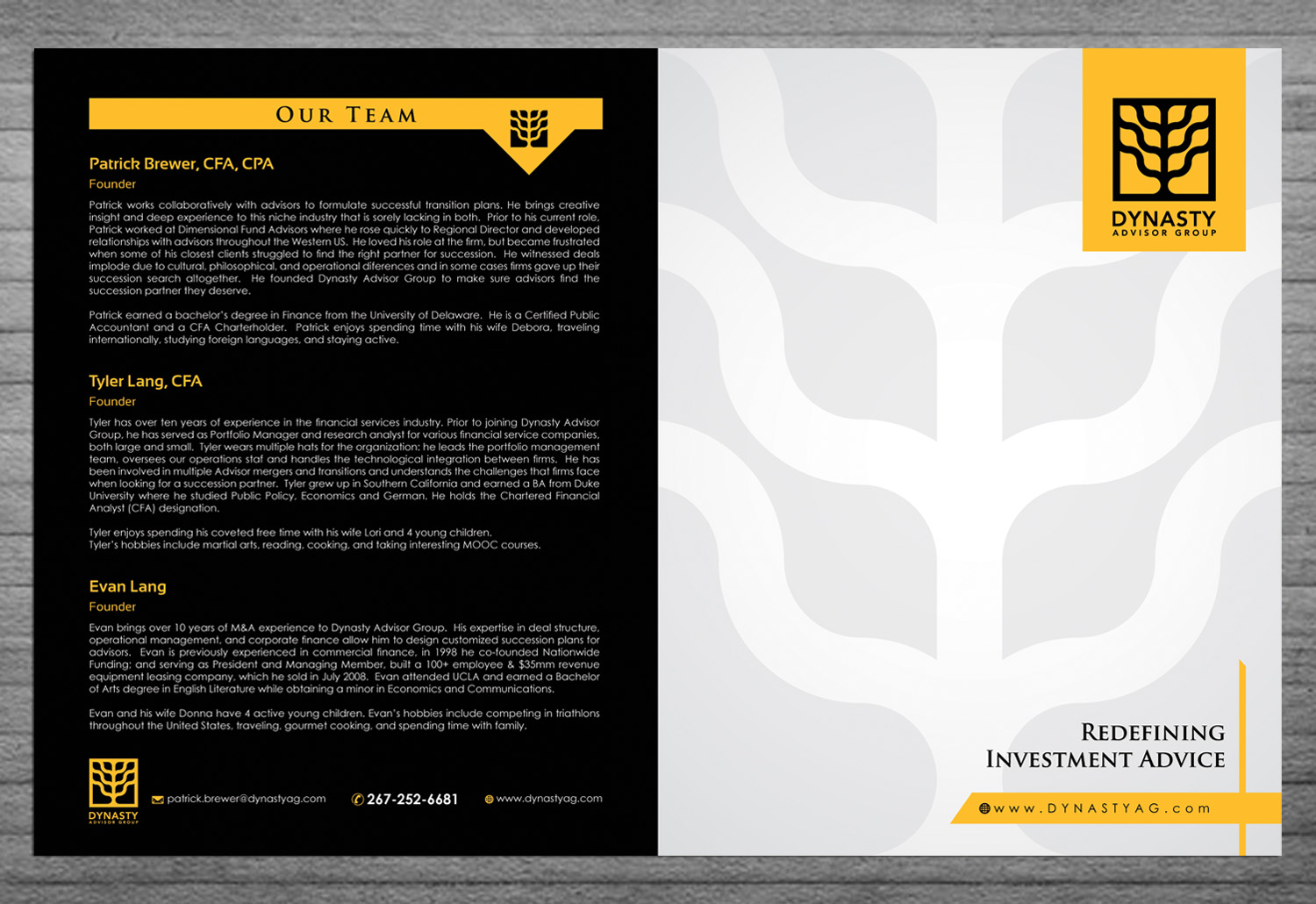 Brochure Design by Sbss for this project | Design #3860831