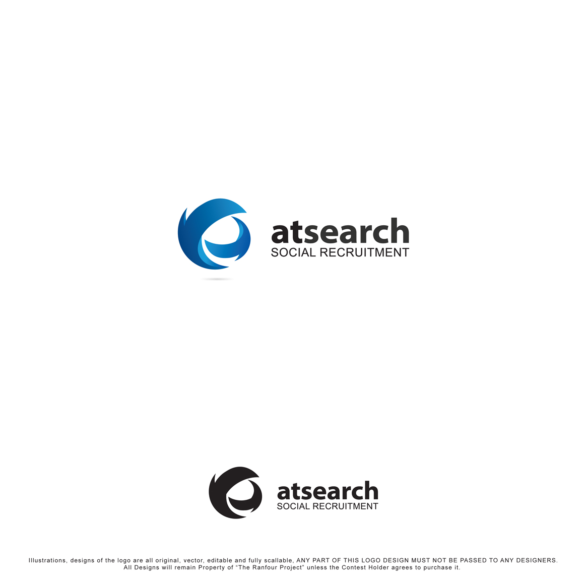 Logo Design by The RANFOUR Project for atsearch | Design #3860956