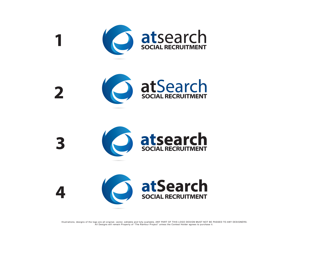 Logo Design by The RANFOUR Project for atsearch | Design: #3913539