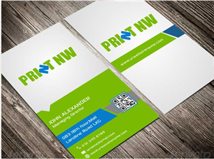 Business Card Design by AwsomeD for PrintNW | Design: #3830155