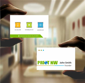 Business Card Design by AwsomeD for PrintNW | Design: #3830169