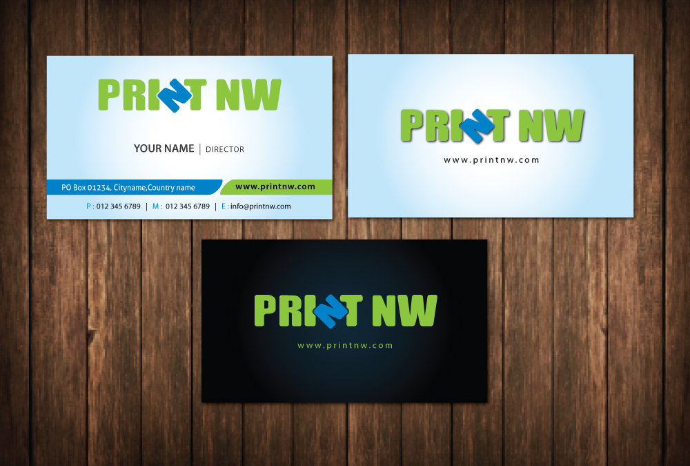 Business Card Design by meet007 for PrintNW | Design #3828578