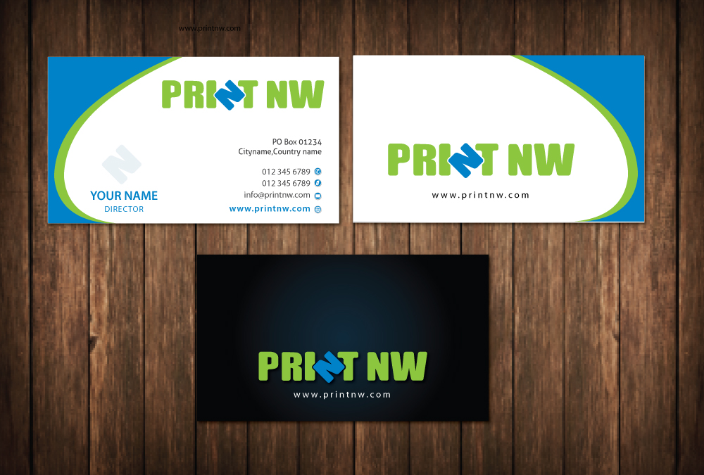 Business Card Design by meet007 for PrintNW | Design #3828818