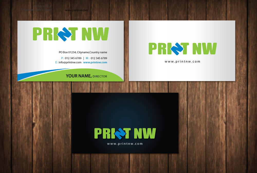 Business Card Design by meet007 for PrintNW | Design #3828847