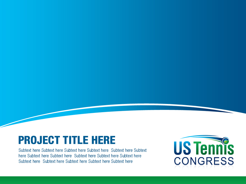 PowerPoint-Design von Best Design Hub für US Tennis Congress | Design #3828462