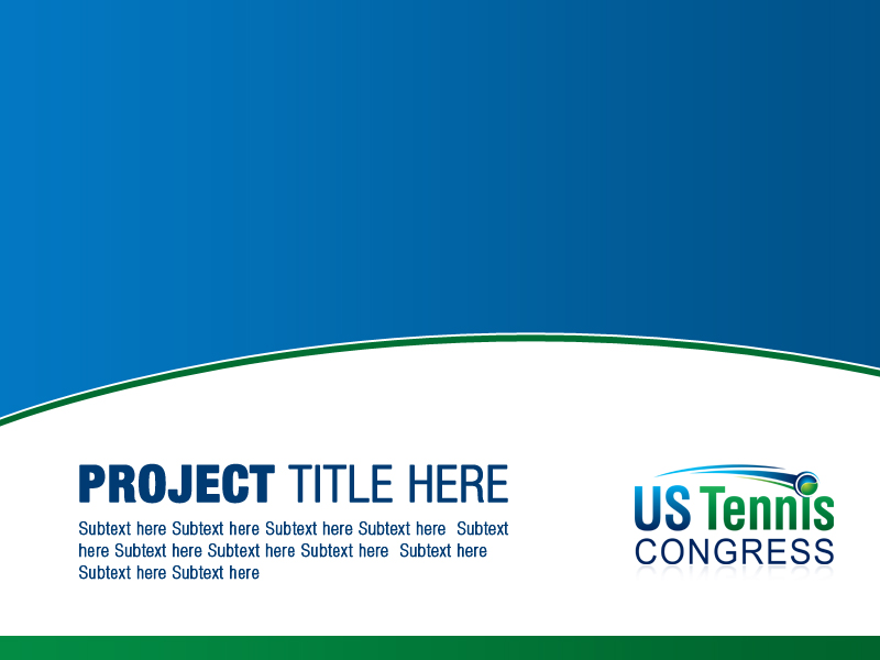 PowerPoint Design by Best Design Hub for US Tennis Congress | Design #3839787