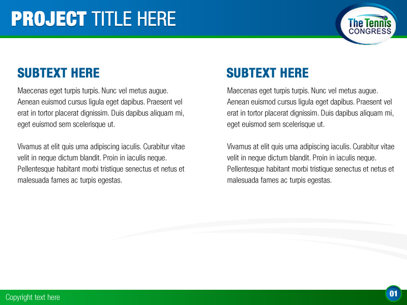 PowerPoint-Design von Best Design Hub für US Tennis Congress | Design #3845452