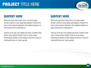 PowerPoint-Design von Best Design Hub für US Tennis Congress | Design: #3845452