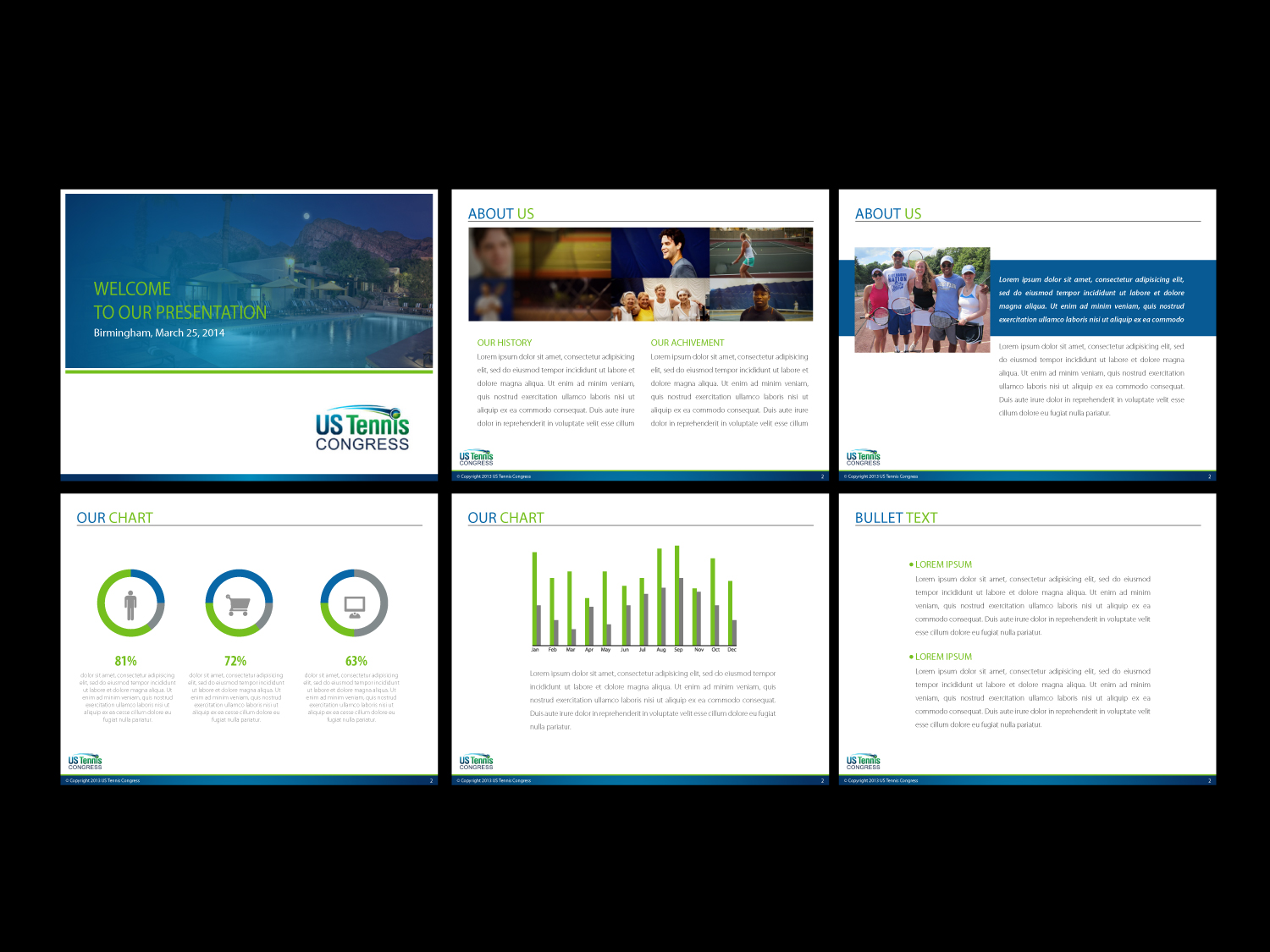 PowerPoint-Design von Nila für US Tennis Congress | Design #3847828