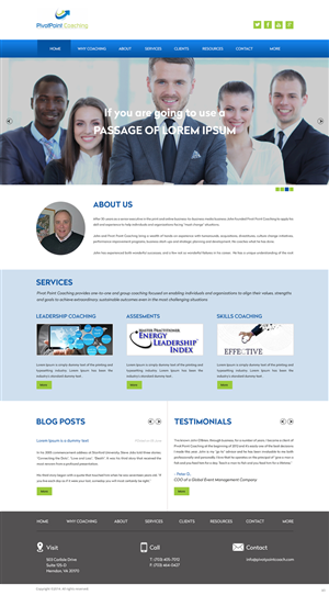 Wordpress Design by pb for Bayside South LLC | Design: #3860574