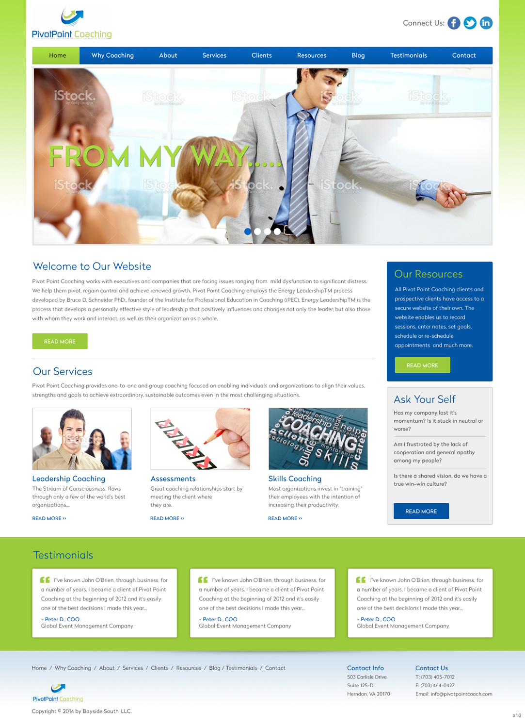 Wordpress Design by pb for Bayside South LLC | Design #3860578