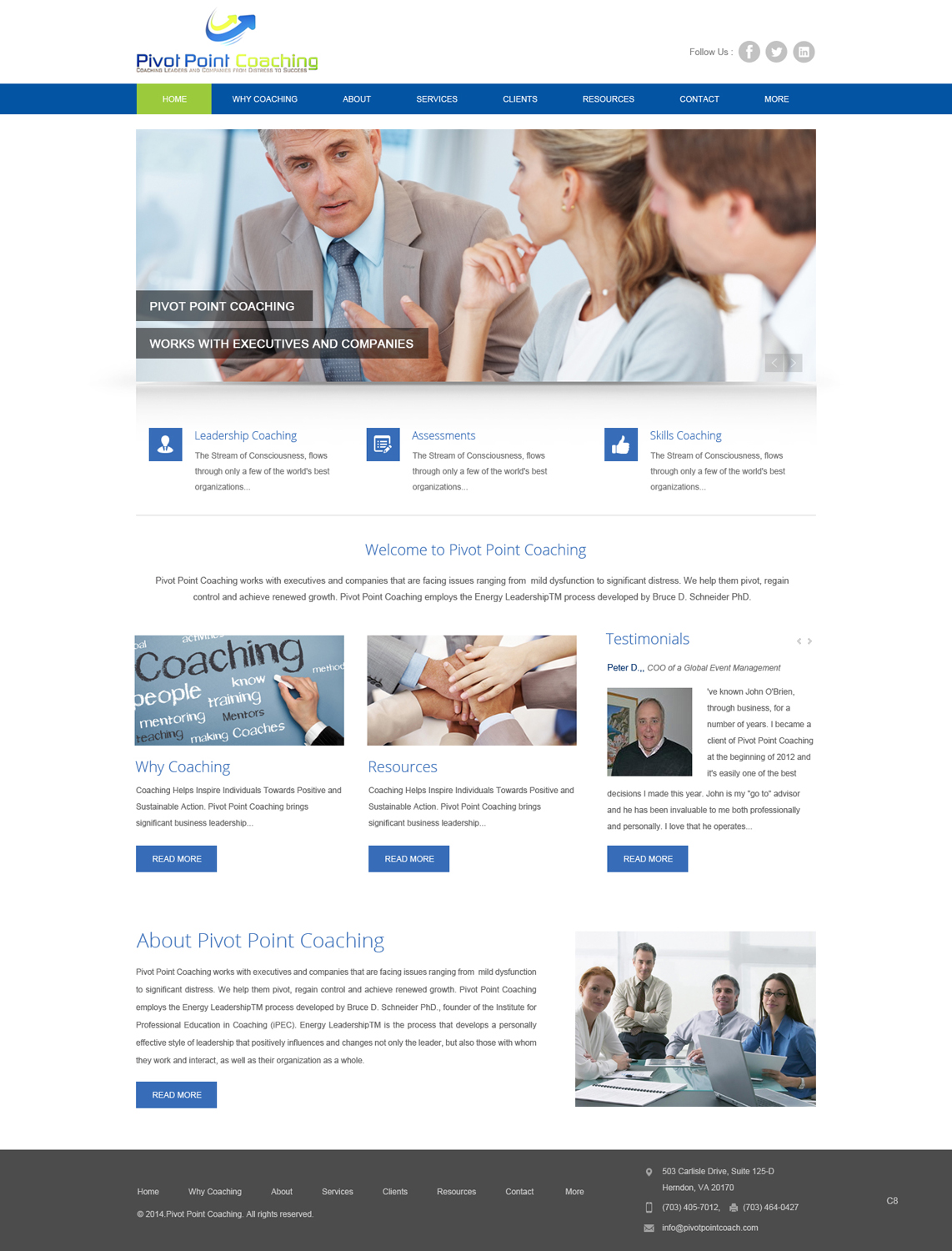 Wordpress Design by pb for Bayside South LLC | Design #3860679