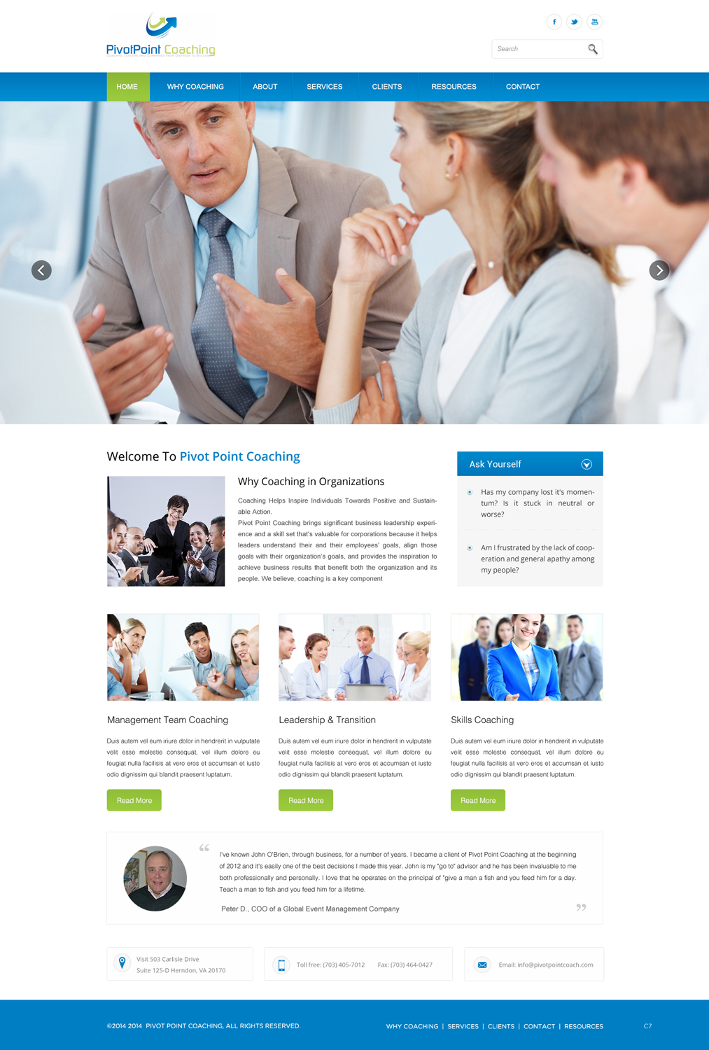 Wordpress Design by pb for Bayside South LLC | Design #3860695