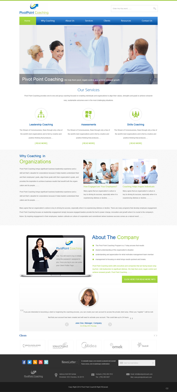Wordpress Design by pb for Bayside South LLC | Design #3860703