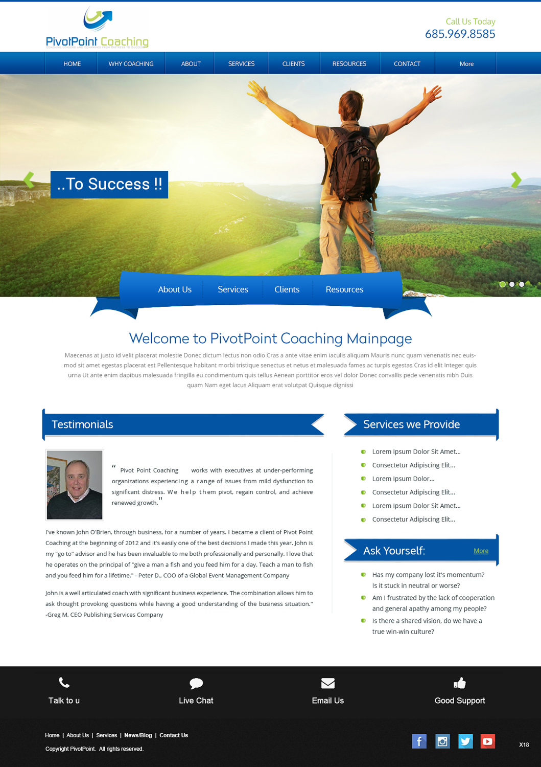 Wordpress Design by pb for Bayside South LLC | Design #3860712