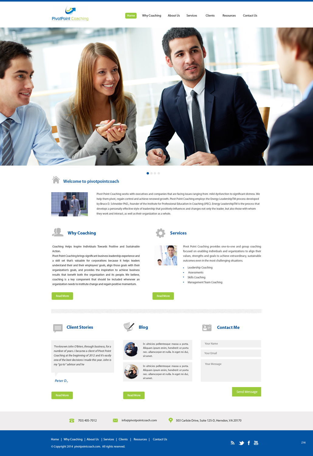 Wordpress Design by pb for Bayside South LLC | Design #3860782