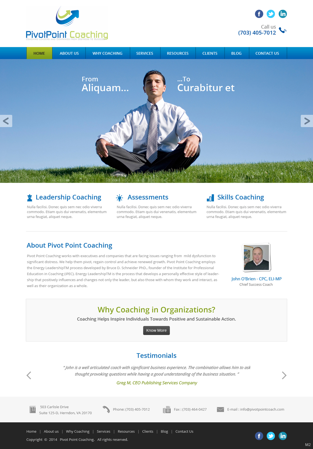 Wordpress Design by pb for Bayside South LLC | Design #3860832