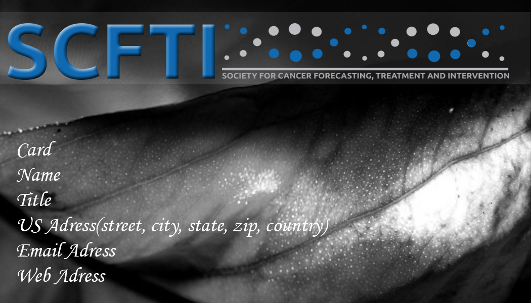 Business Card Design by joshua00 for Society for Cancer Forecasting Treatment and Intervention | Design #3833896