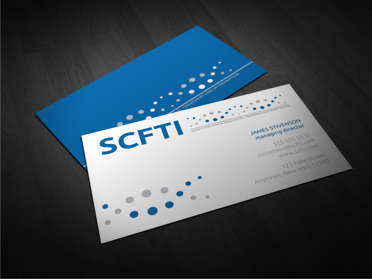 Business Card Design by Atvento Graphics for Society for Cancer Forecasting Treatment and Intervention | Design #3829914