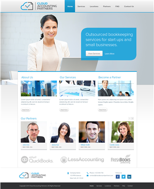 Web Design for Cloud Accounting Partners | Diseño Web por Emmanuel