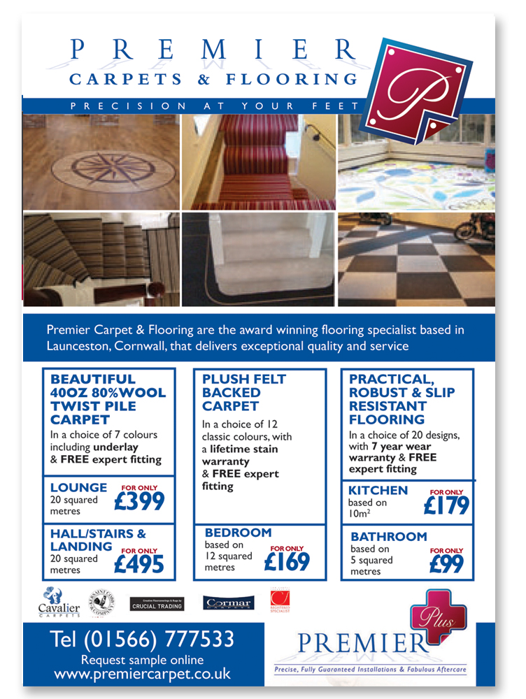Advertisement Design by paperbutterfly for Premiercarpets & flooring | Design #1017741