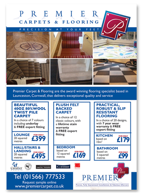 Advertisement Design by paperbutterfly for Premiercarpets & flooring | Design: #1017741