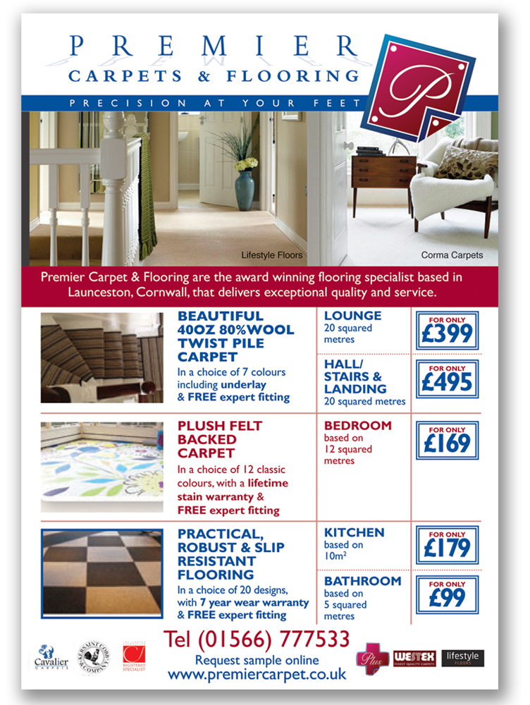 Advertisement Design by paperbutterfly for Premiercarpets & flooring | Design #1017743