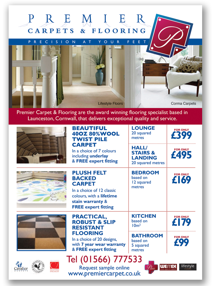 Diseño Publicitario por paperbutterfly para Premiercarpets & flooring | Diseño #1017744