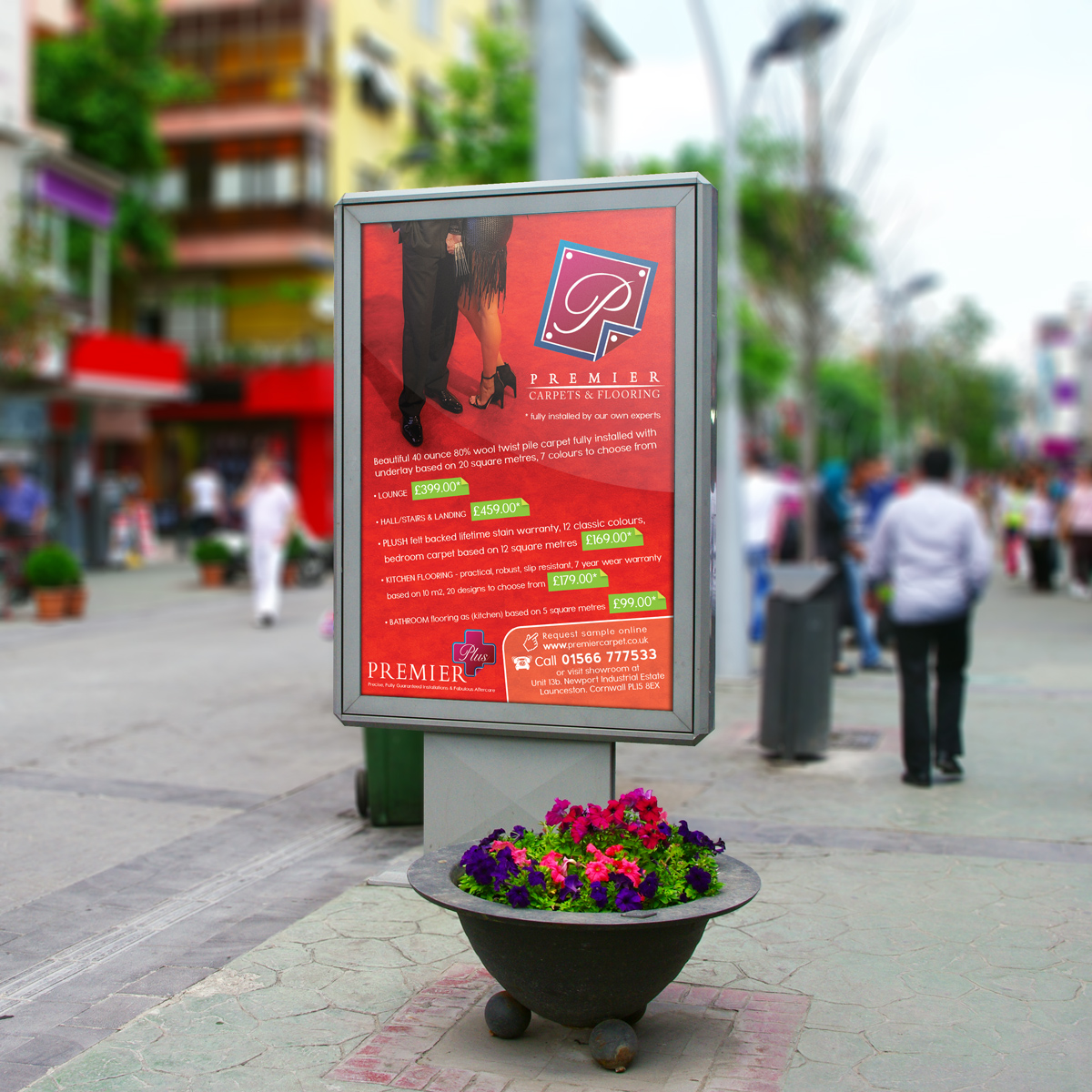 Advertisement Design by David for Premiercarpets & flooring | Design #1019703