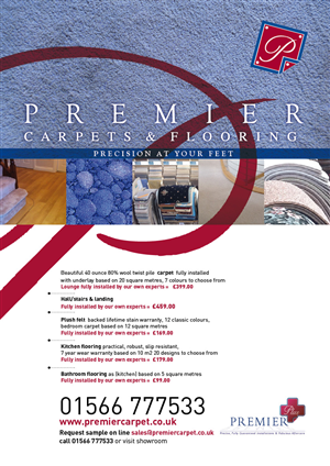 Advertisement Design by Sabrina Taddei for Premiercarpets & flooring | Design: #1020863