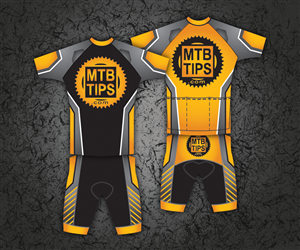 T-shirt Design for Cycling Jersey and Shorts for Popular Mountain Biking website | T-shirt Design by jd_teedesigns