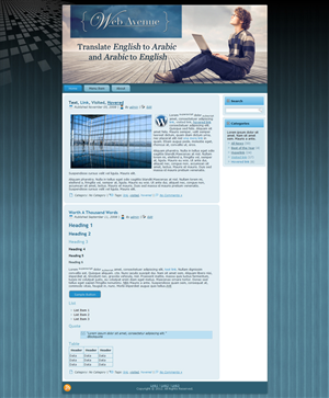 Wordpress Design by knightwing101