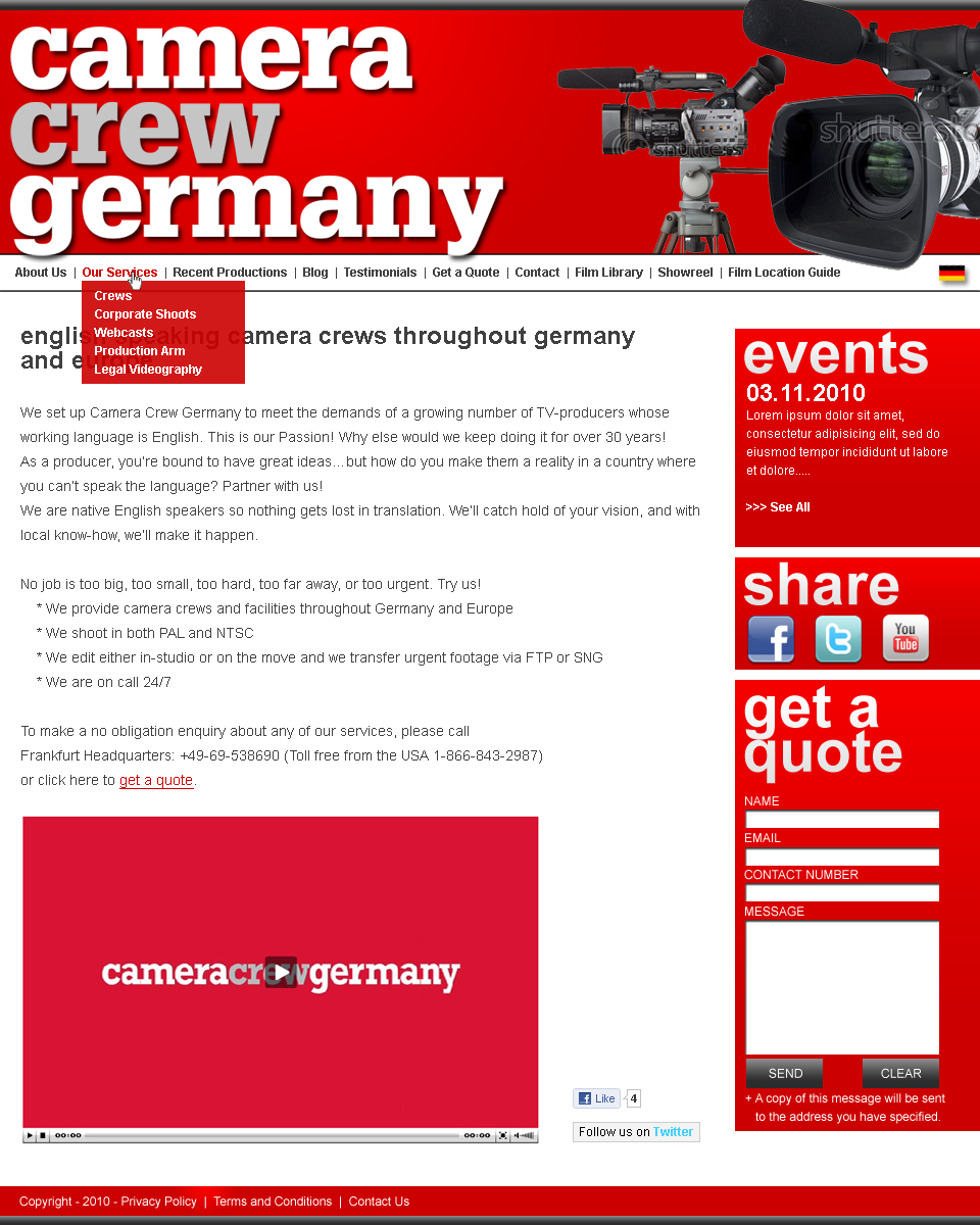 Web Design by Jason Farrell for this project | Design #128715