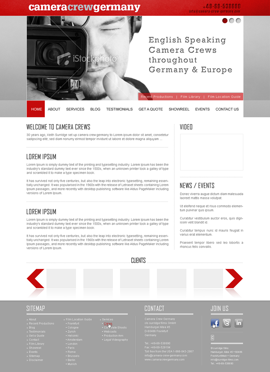 Diseño Web por Tebu Kurian para este proyecto | Diseño #130421