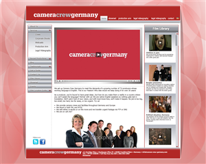 Camera Crew Germany Website - Photography and Films | Web Design by ganz abecia