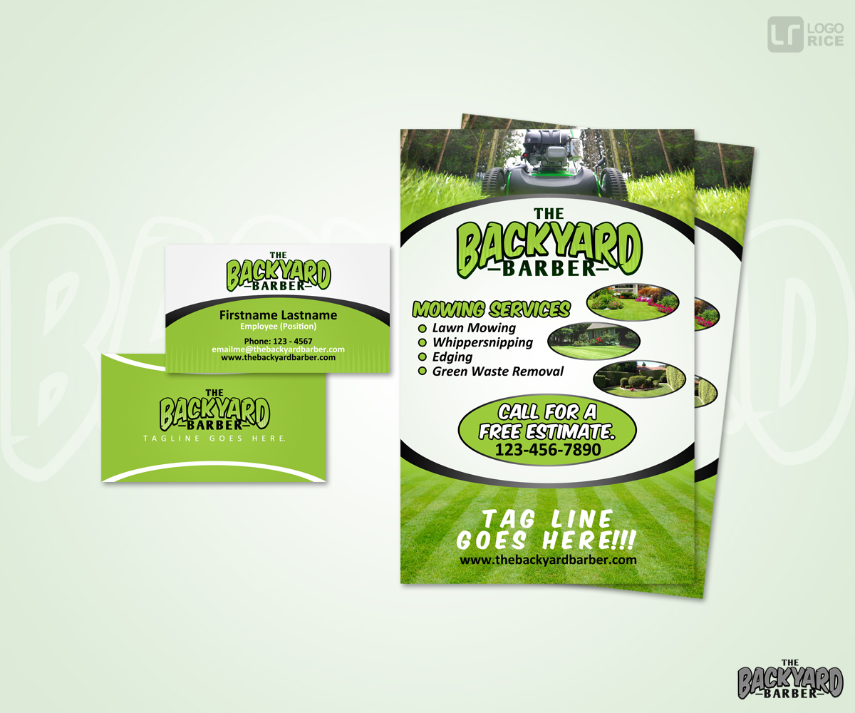 Logo Design by logorice for the backyard barber | Design #3877147