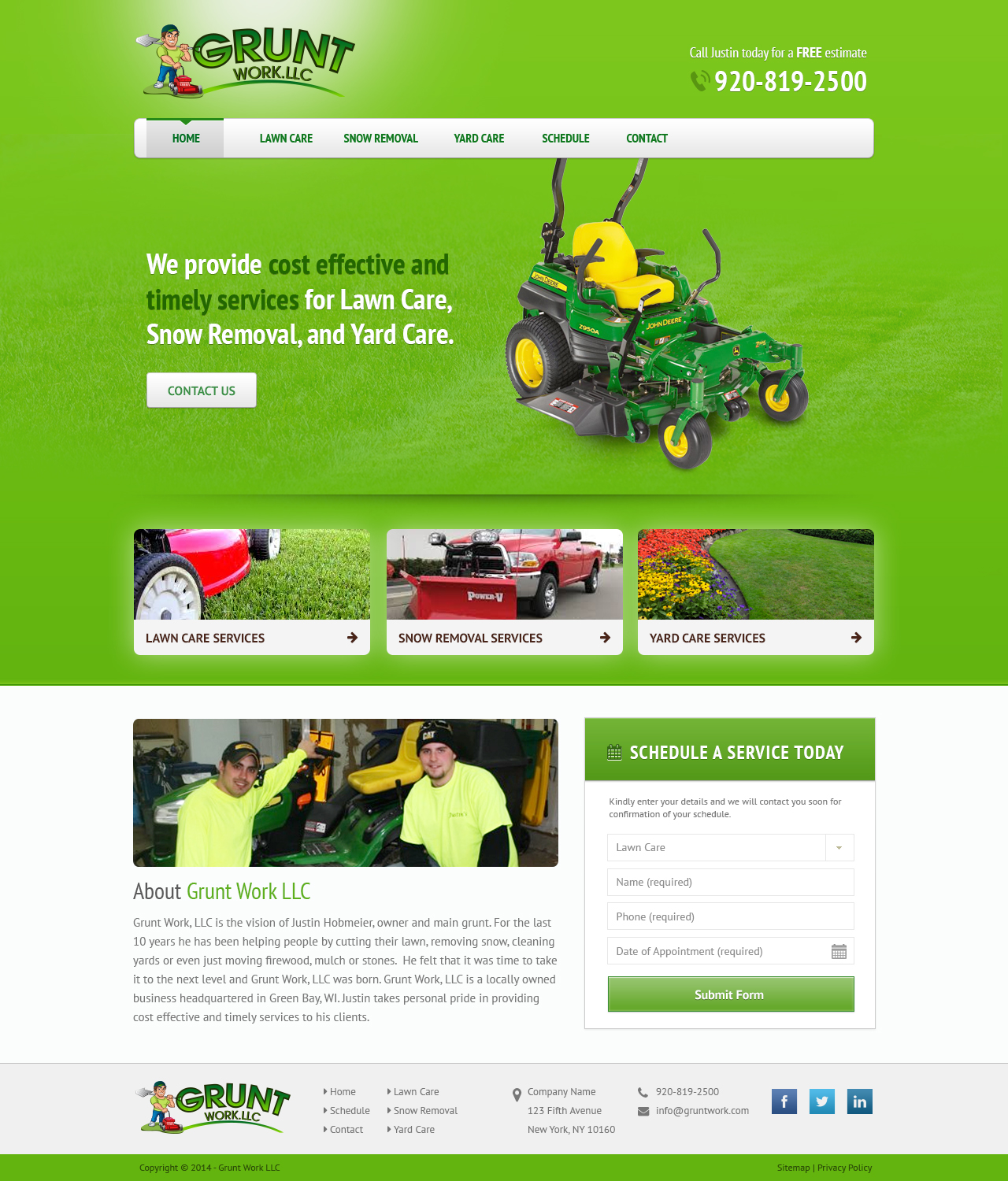 Diseño Wordpress por Emmanuel para Grunt Work, LLC | Diseño #3841454