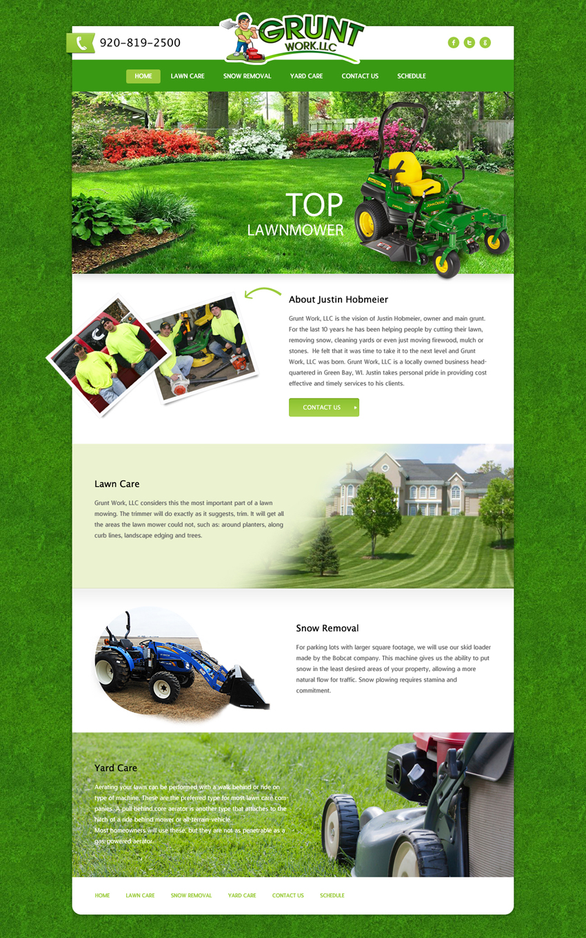 Diseño Wordpress por Lauren para Grunt Work, LLC | Diseño #3840482